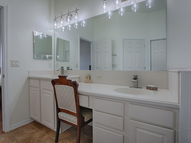 bathroom with vanity