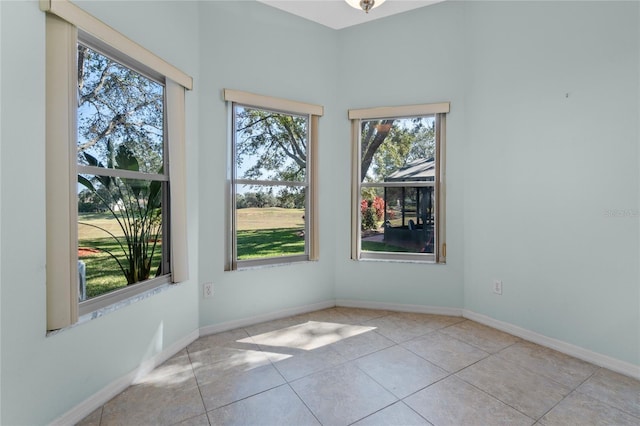 view of tiled empty room