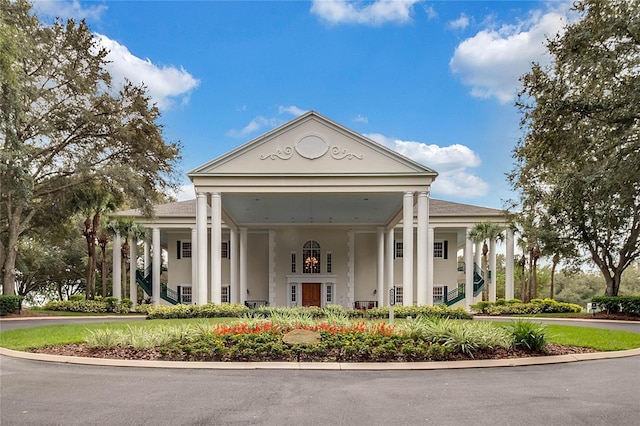 view of greek revival house