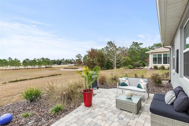 view of patio / terrace with an outdoor hangout area