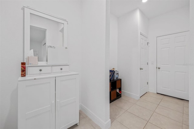 bathroom featuring tile patterned flooring