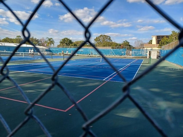 view of sport court