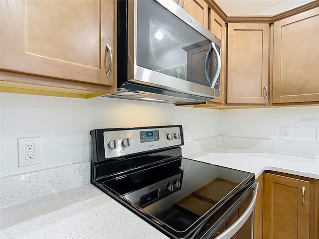 kitchen with stainless steel appliances