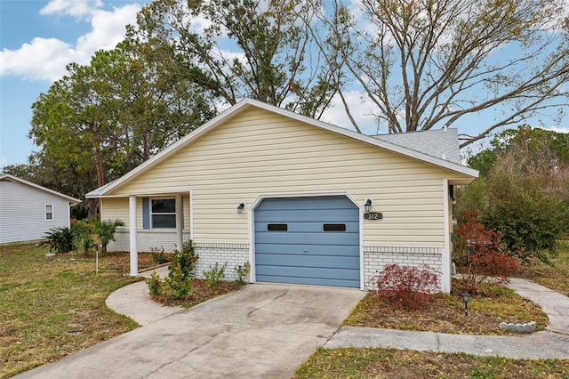 view of home's exterior featuring a garage