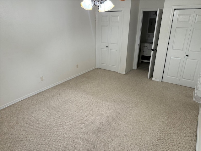 unfurnished bedroom with carpet floors