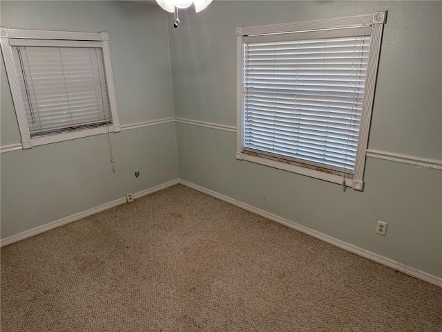 spare room with carpet