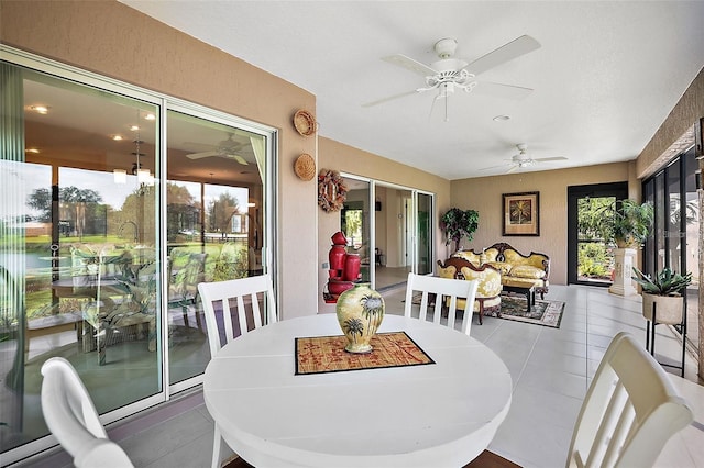 view of sunroom