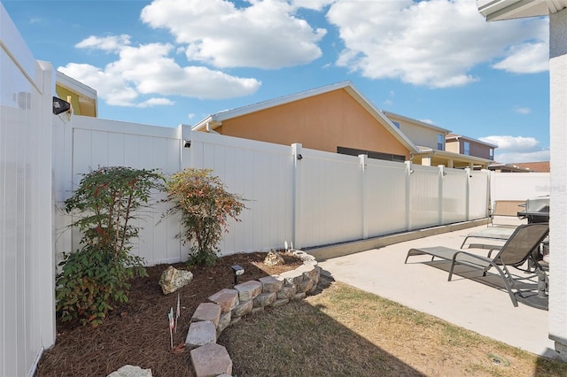 view of yard featuring a patio area