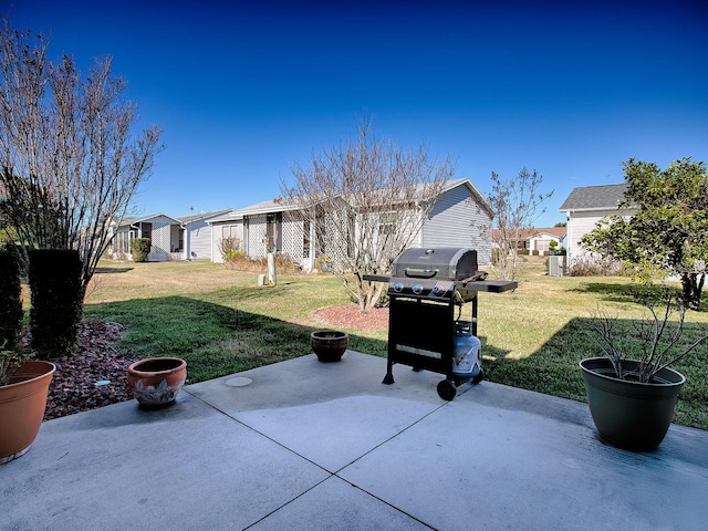 view of patio / terrace with area for grilling