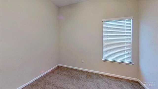 view of carpeted empty room