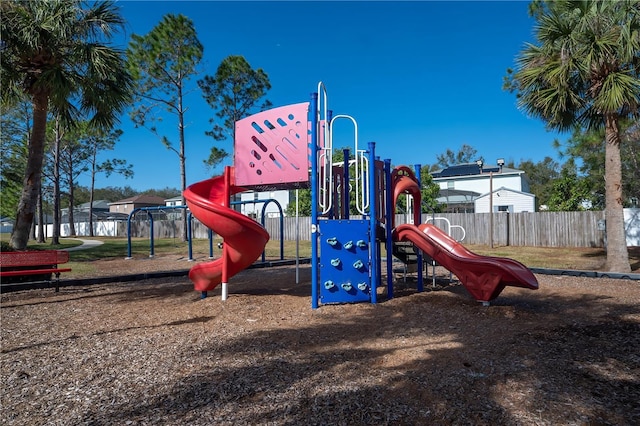 view of play area