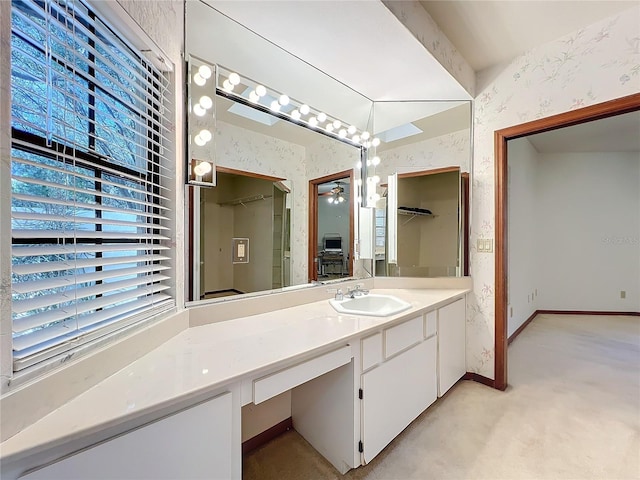 bathroom featuring vanity