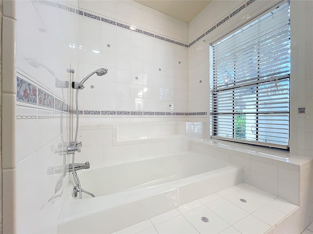 bathroom with a tub