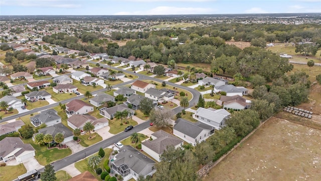 drone / aerial view with a residential view