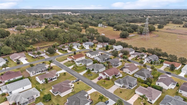 drone / aerial view with a residential view