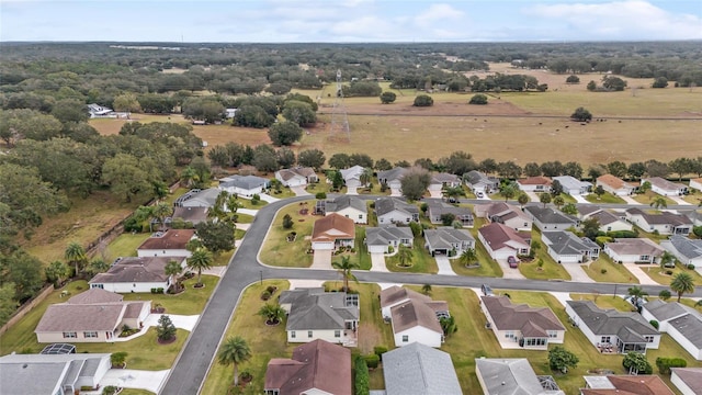 bird's eye view with a residential view