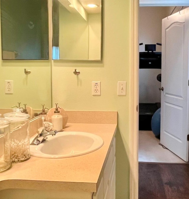 bathroom with vanity