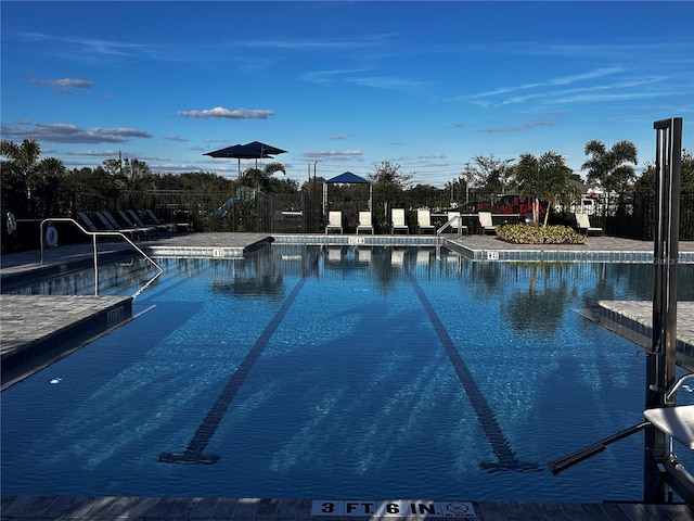 view of pool