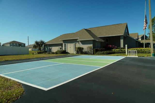 view of sport court