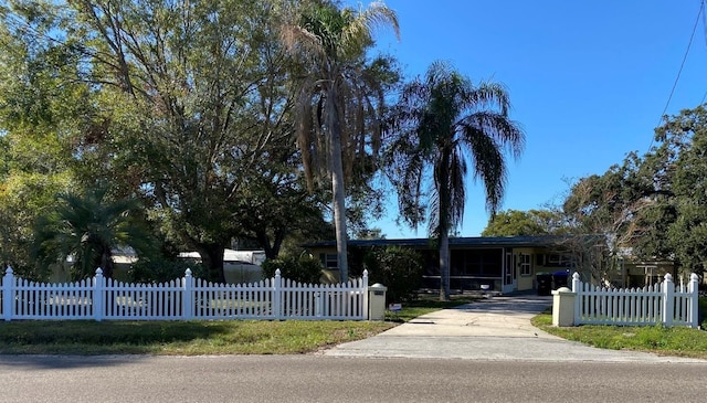 view of front of home