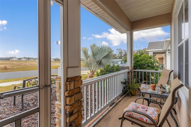 view of balcony