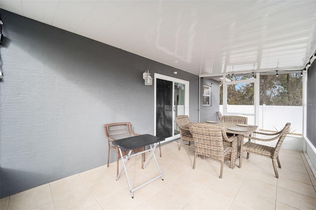 view of sunroom / solarium