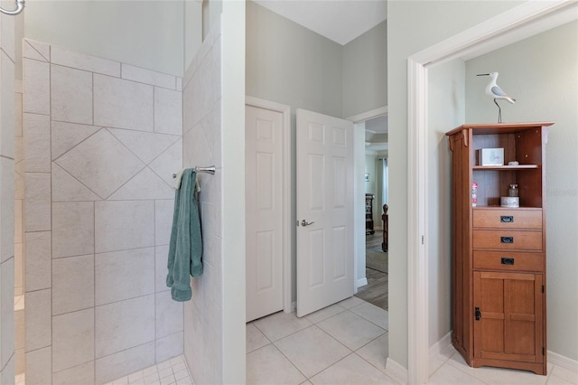 bathroom featuring tile patterned floors