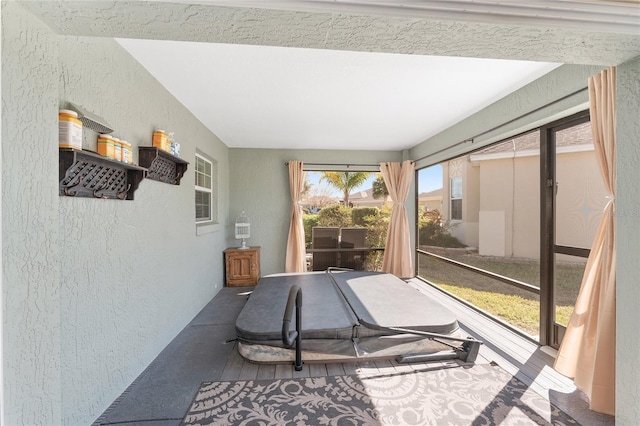 view of sunroom