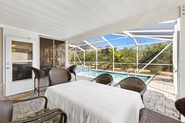 interior space featuring a lanai