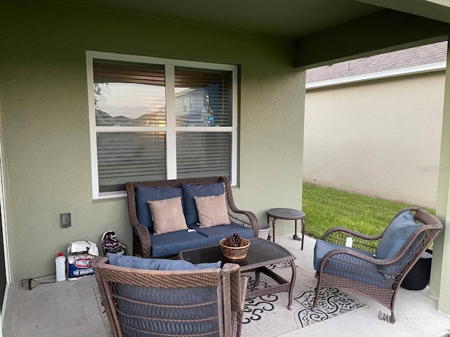 view of patio / terrace with an outdoor hangout area