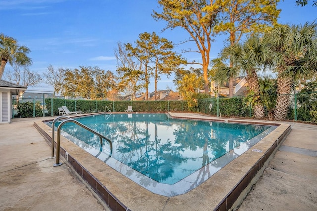 view of pool with a patio area