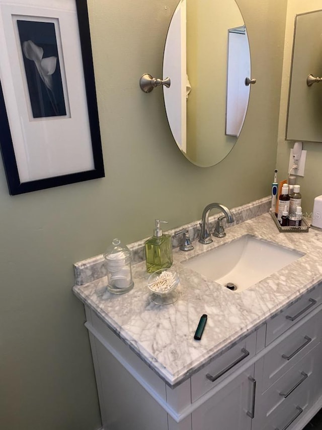 bathroom with vanity