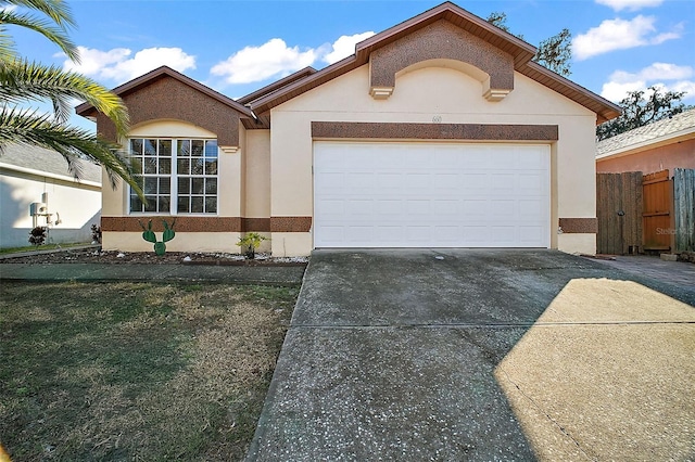 view of front of home featuring a garage