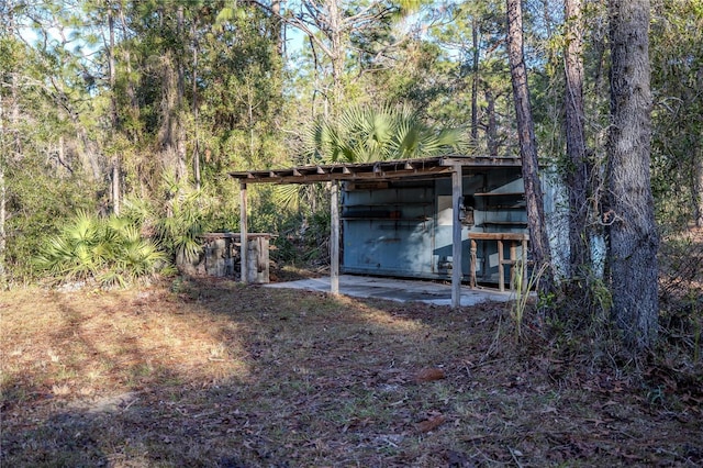 view of outdoor structure