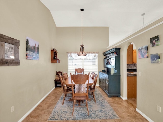 view of dining area