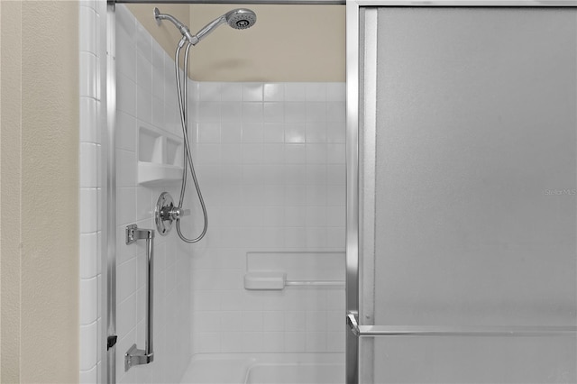 bathroom with walk in shower