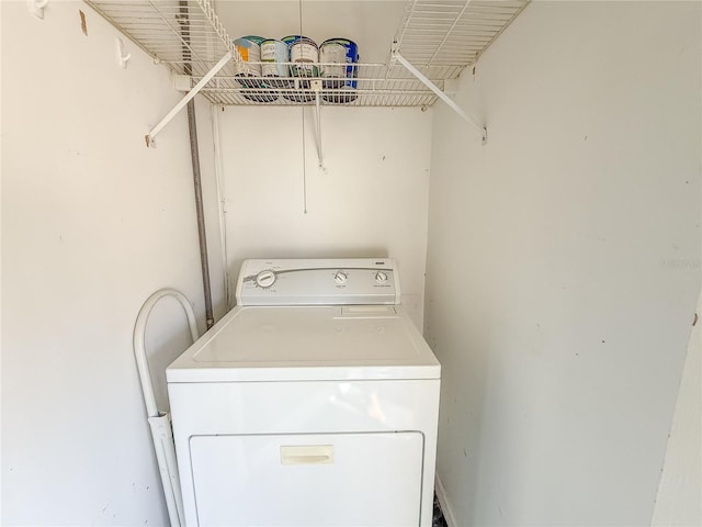 washroom featuring washer / clothes dryer