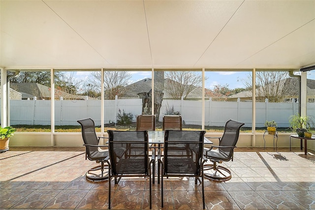 view of sunroom / solarium