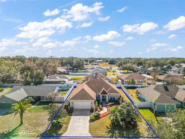 birds eye view of property