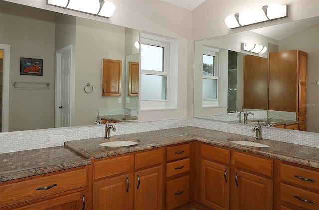 bathroom with vanity