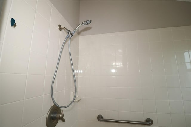 details with tiled shower