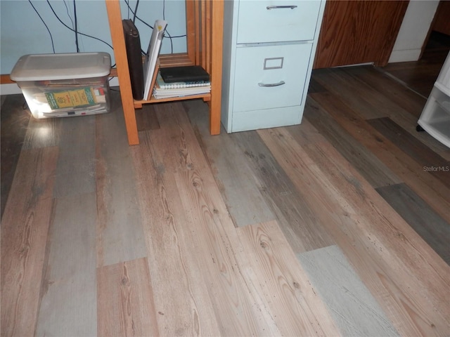 interior details featuring wood-type flooring