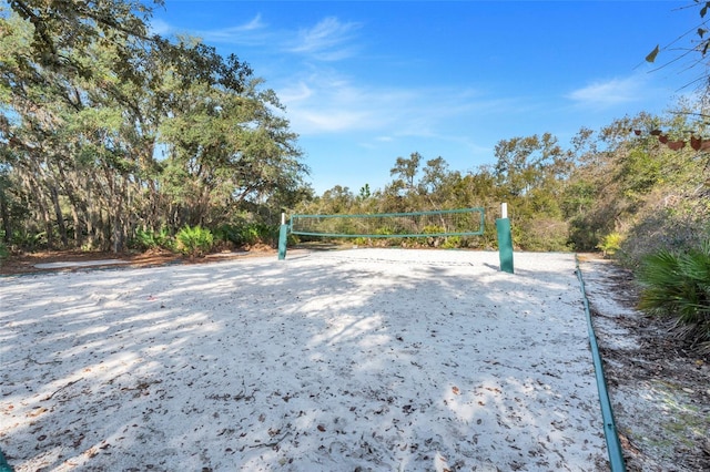 view of property's community with volleyball court