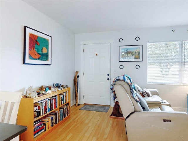 foyer featuring hardwood / wood-style flooring