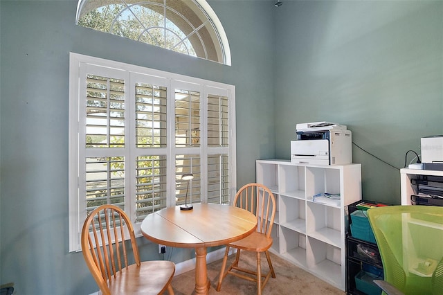 view of dining room