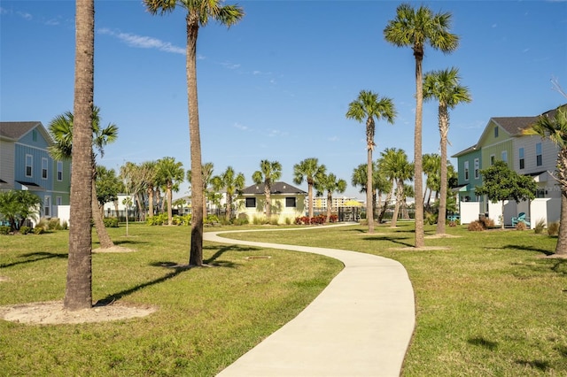 surrounding community featuring a yard