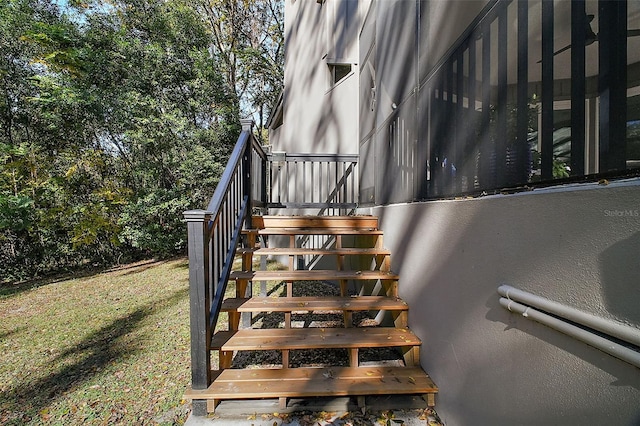 view of staircase