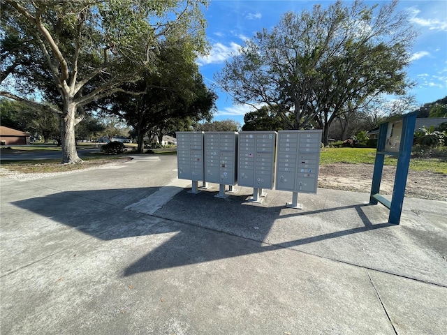 view of property's community featuring mail boxes