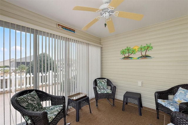 view of sunroom / solarium