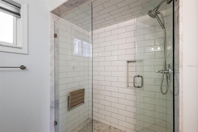 bathroom with walk in shower